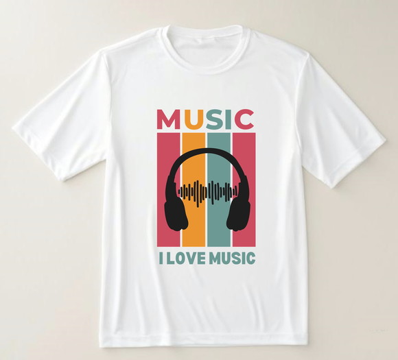 Camiseta I Love Music