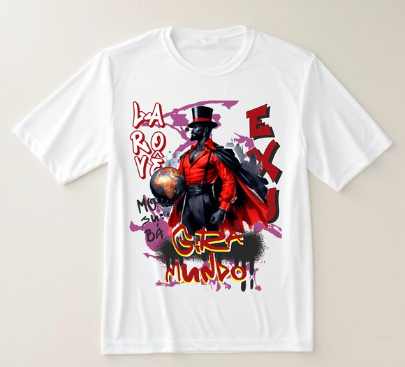 Camiseta Umbanda Exu Gira Mundo