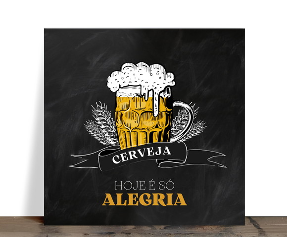 Azulejo Decorativo Cerveja Hoje É Só Alegria