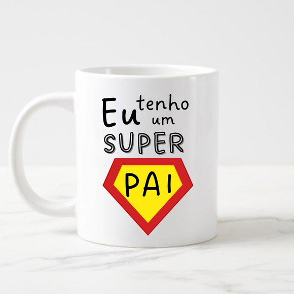 Caneca Eu Tenho Um Super Pai