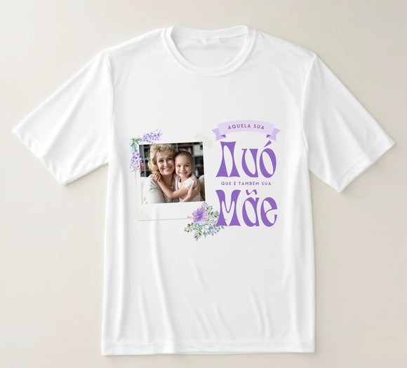 Camiseta Avó Que É Mãe Também Personalizada com Foto