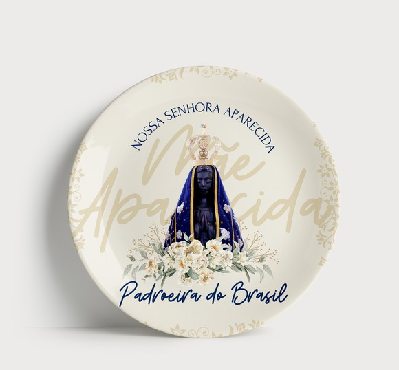 Prato Decorativo Nossa Senhora Aparecida