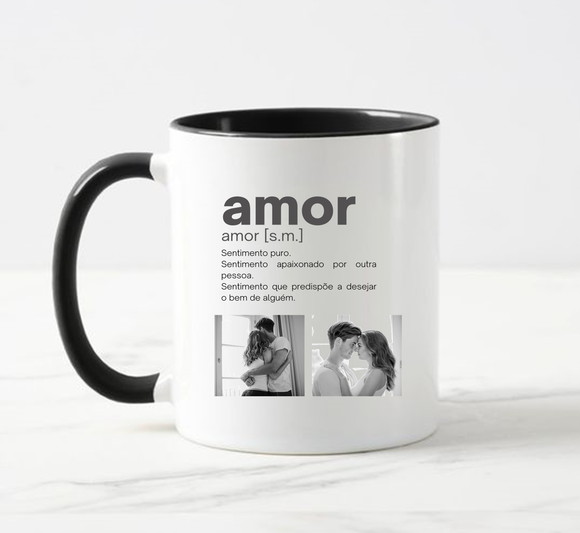 Caneca Significado Amor Personalizada com Foto