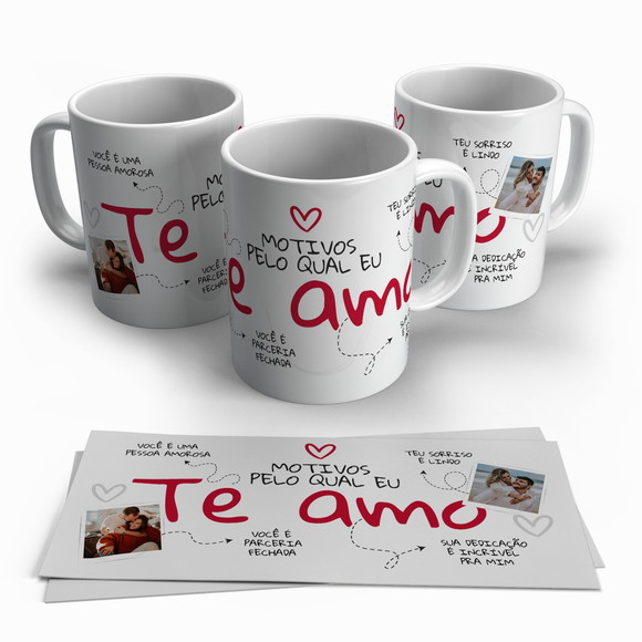 Caneca Motivos pelo Qual Eu Te Amo