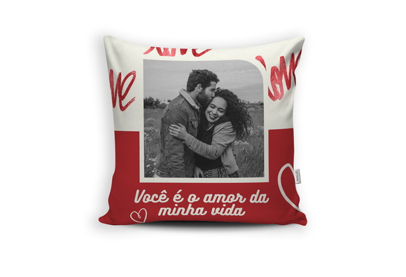 Almofada Você É o Amor da Minha Vida com Foto