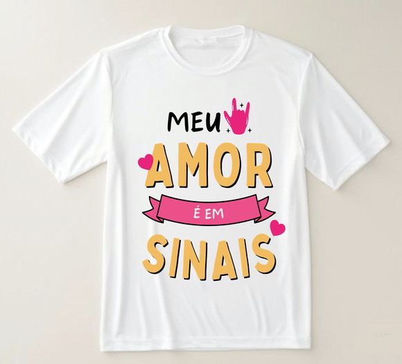 Camiseta Libras Língua dos Sinais