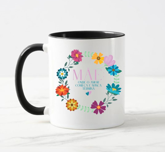 Caneca Porcelana Mãe