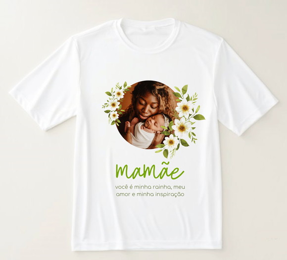 Camiseta Mamãe Personalizada com Foto