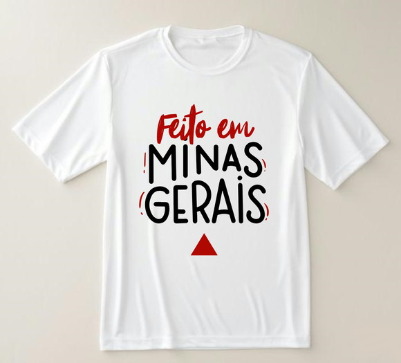 Camiseta Divertida Feito em Minas Gerais