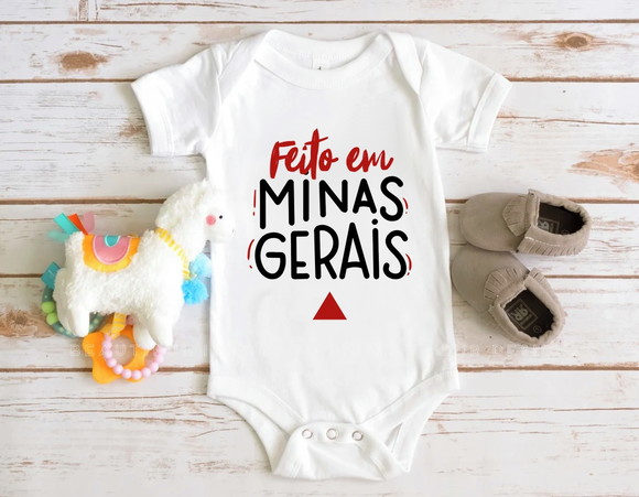 Body Infantil com Estampa Divertida Feito em Minas Gerais