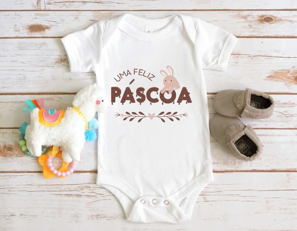 Body Infantil Uma Feliz Páscoa