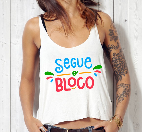 Blusa Croppe Segue o Bloco