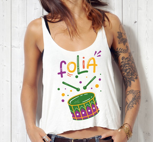 Blusa Cropped Carnaval Folia