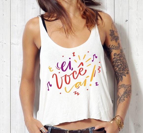 Blusa Cropped Carnaval Ei Você Aí
