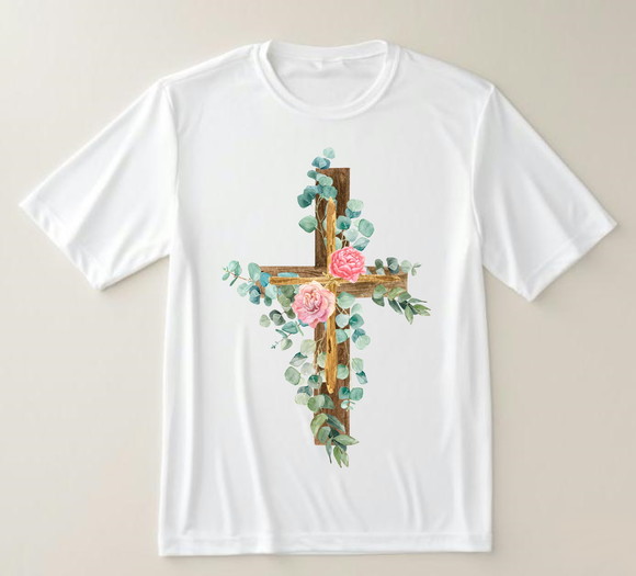 Camiseta Religiosa Cruz Florida