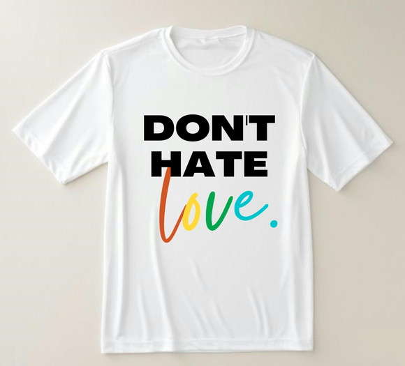 Camiseta Lgbtqia+ Dont Hate Love