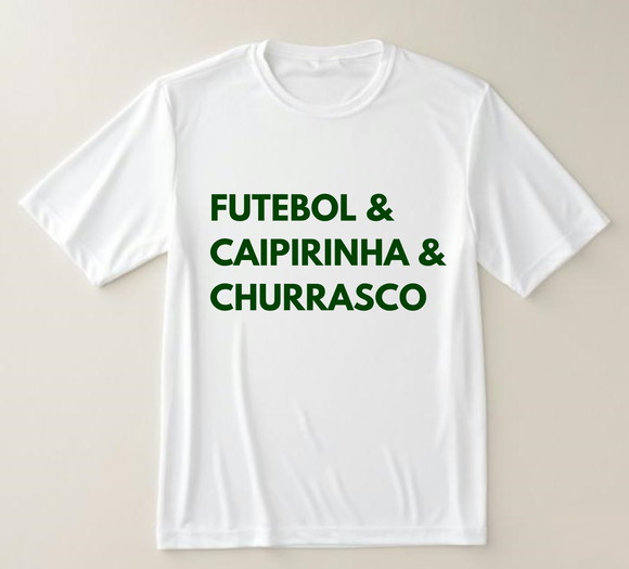 Camiseta Futebol Caipirinha e Churrasco