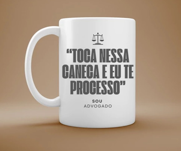 Caneca Profissão Direito Sou Advogado