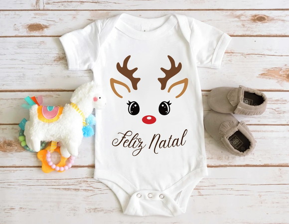 Body Infantil Feliz Natal