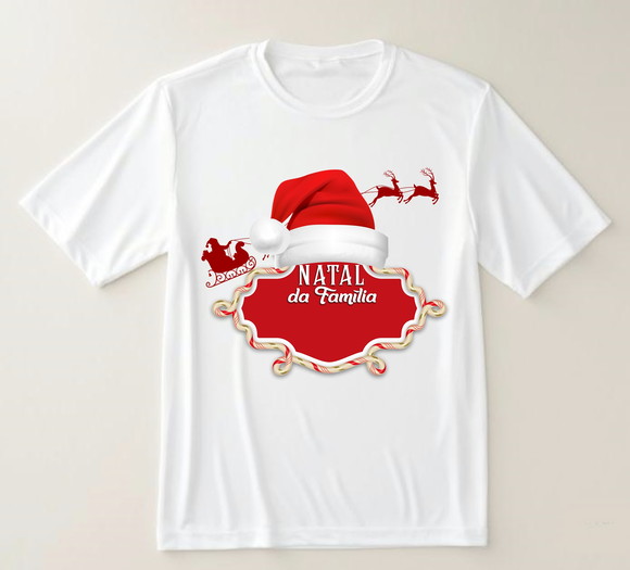 Camiseta Natal da Família Personalizado com Nome
