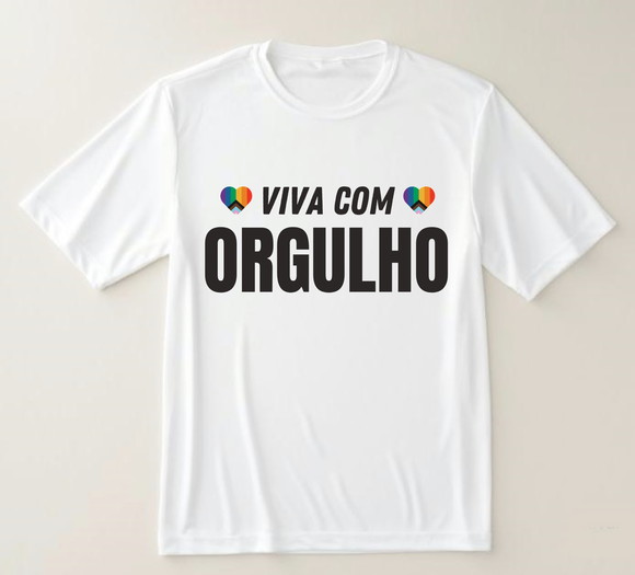 Camiseta Lgbtqia+ Viva com Orgulho
