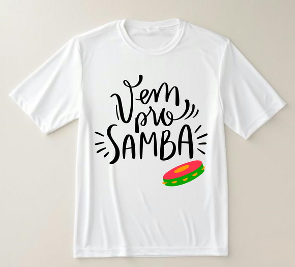 Camiseta Vem Pro Samba
