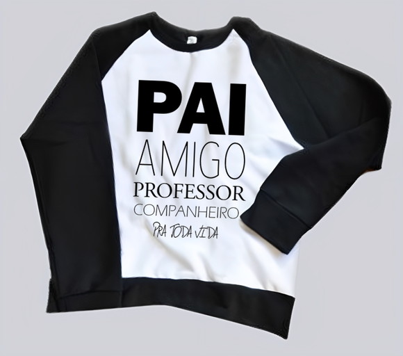 Casaco Moleton Pai Amigo Professor Companheiro pra Toda Vida