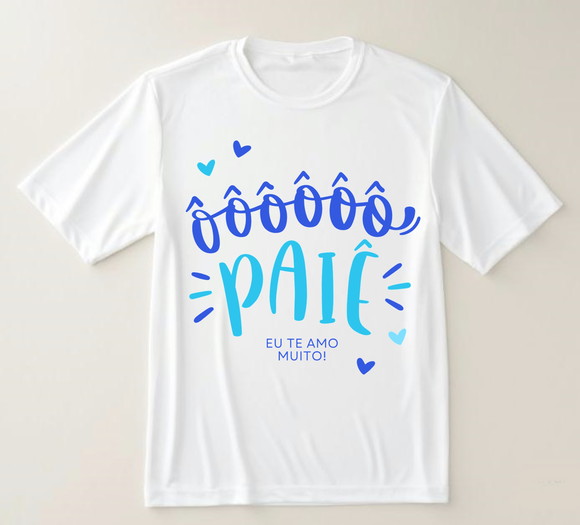 Camiseta Infantil Paiê Eu Te Amo Muito