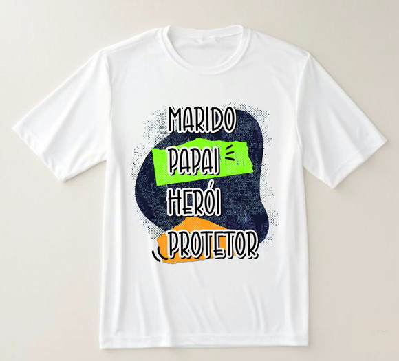 Camiseta Marido Papai Herói Protetor