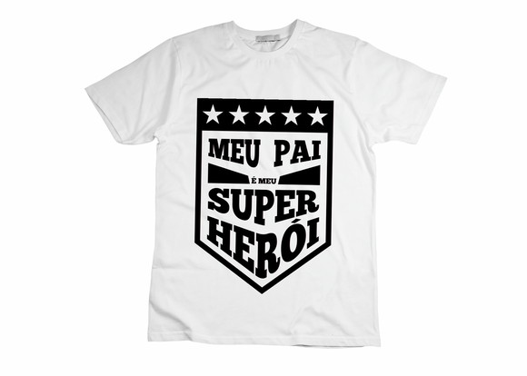 Camiseta Meu Pai É Meu Super Herói