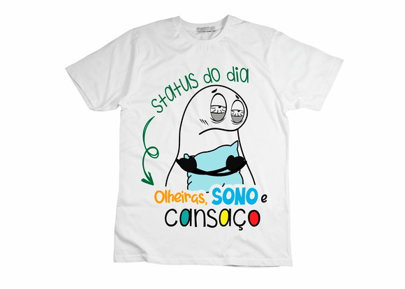 Camiseta Divertida Status do Dia