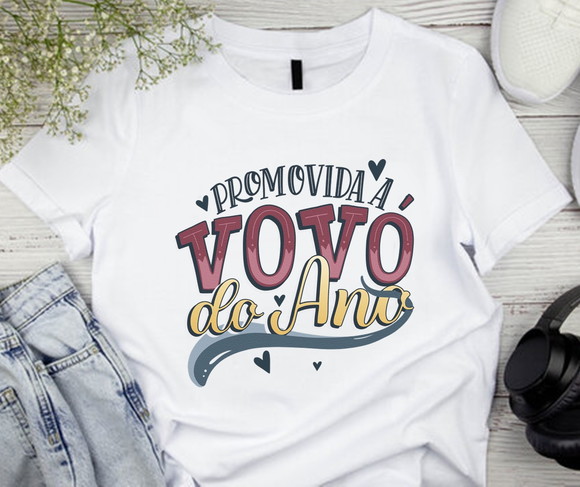 Camiseta Promovida a Vovó do Ano