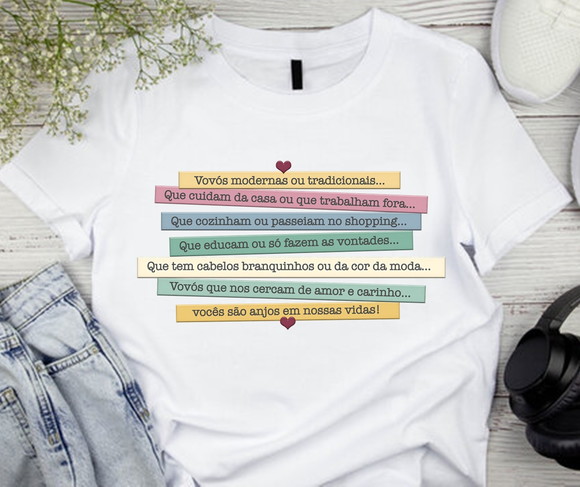 Camiseta Vovós Modernas ou Tradicionais