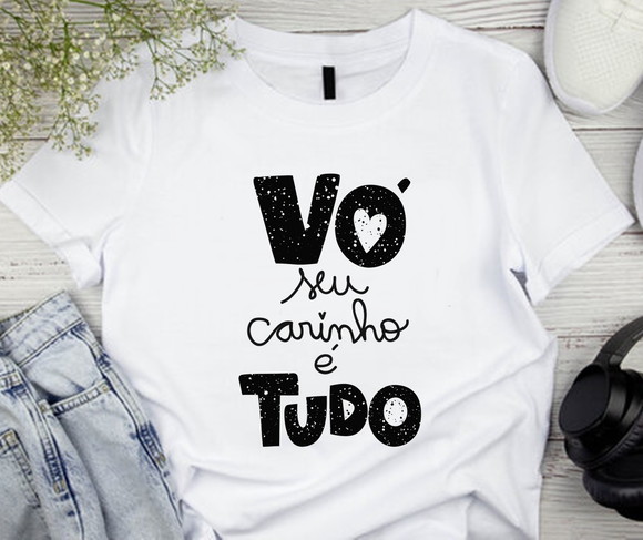 Camiseta Vó Seu Carinho É Tudo