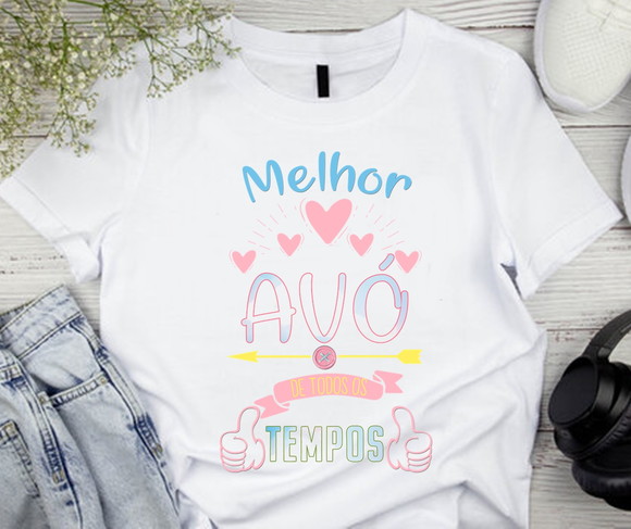 Camiseta Melhor Avó de Todos os Tempos