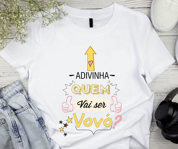 Camiseta Adivinha Quem Vai Ser Vovó