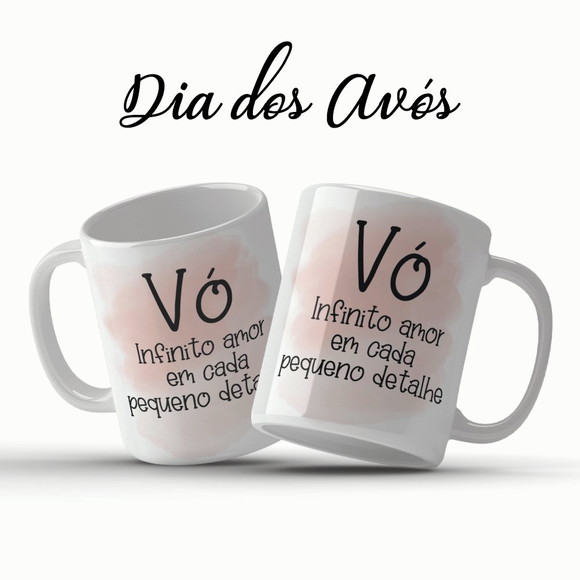 Caneca Vó Infinito Amor