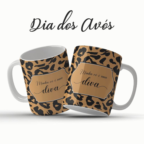 Caneca Minha Vó É Uma Diva