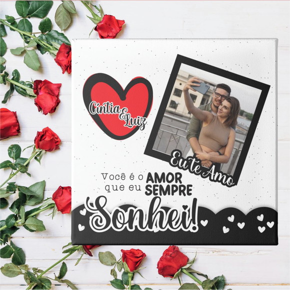 Azulejo Dia dos Namorados Personalizado com Foto