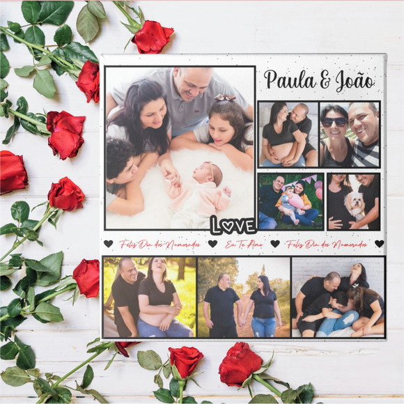 Azulejo Dia dos Namorados Personalizado com Fotos