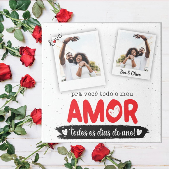 Azulejo Dia dos Namorados Personalizado com Fotos