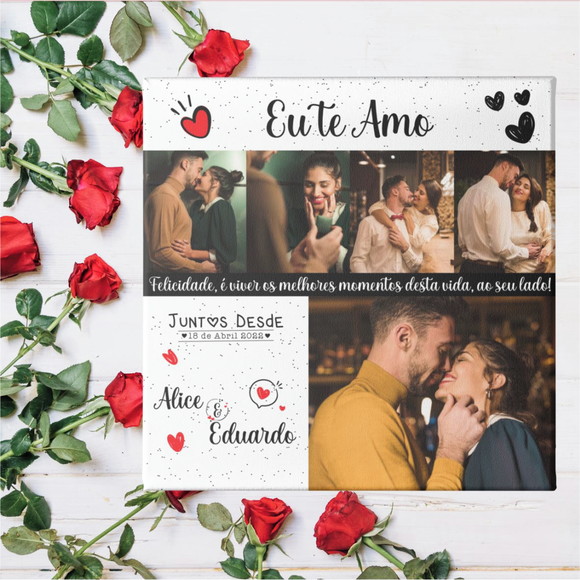 Azulejo Dia dos Namorados Personalizado com Fotos