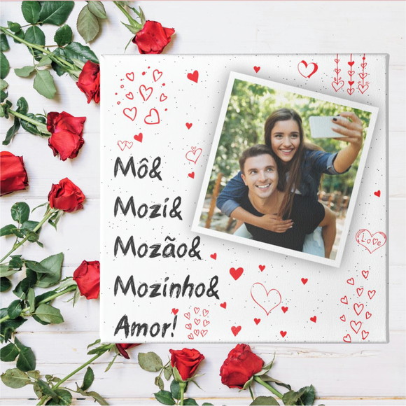 Azulejo Dia dos Namorados Personalizado com Foto