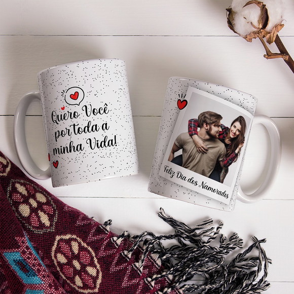 Caneca Dia dos Namorados Personalizada com Foto