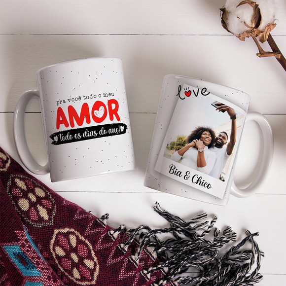 Caneca Dia dos Namorados Personalizada com Foto