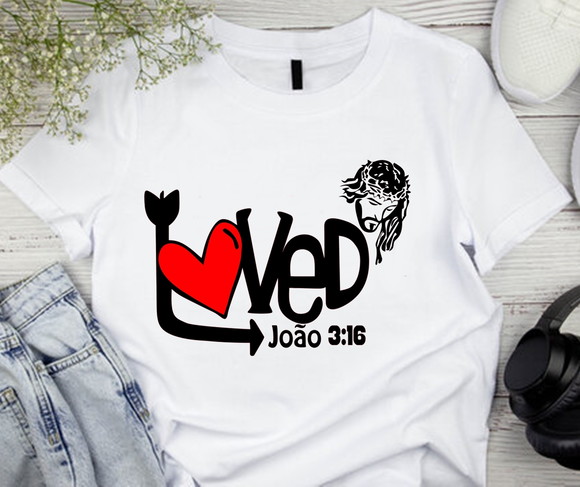 Camiseta Religiosa Love Jesus