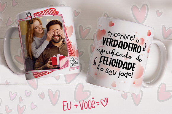 Caneca Dia dos Namorados Personalizada com Foto