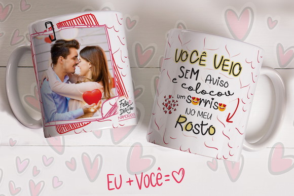 Caneca Dia dos Namorados Personalizada com Foto
