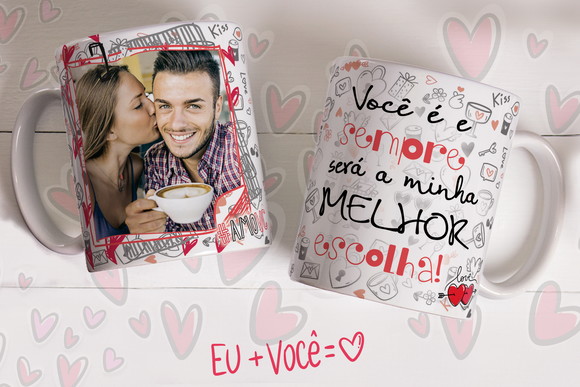 Caneca Dia dos Namorados Personalizada com Foto