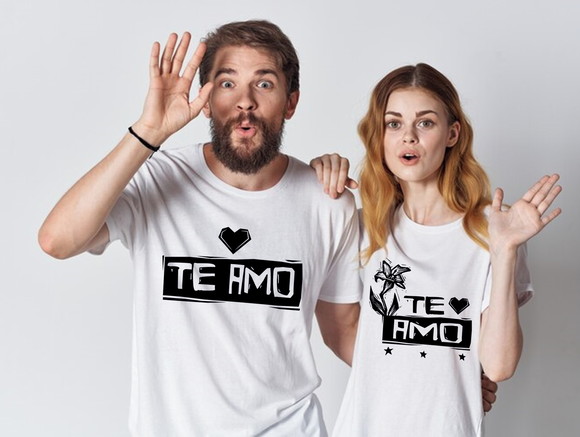 Kit Camiseta Casal Te Amo